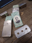 Vtg Gillette 3 Piece Razor w/Case Blades Nov 15 1904 Pat# B945177 Nice Shape!