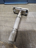 Vtg 1961 Gillette Fat Boy TTO Adjustable DE Safety Razor Date Code G 2 Nice!