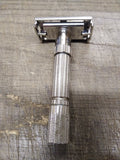 Vtg 1961 Gillette Fat Boy TTO Adjustable DE Safety Razor Date Code G 2 Nice!