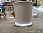 Vtg Iron Stone China Shaving Mug with Cup Soap Penna China Co 24K Gold Trim USA!
