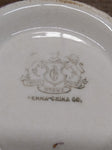 Vtg Iron Stone China Shaving Mug with Cup Soap Penna China Co 24K Gold Trim USA!