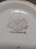 Vtg Iron Stone China Shaving Mug with Cup Soap Penna China Co 24K Gold Trim USA!