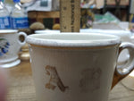 Vtg Iron Stone China Shaving Mug with Cup Soap Penna China Co 24K Gold Trim USA!