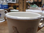 Vtg Iron Stone China Shaving Mug with Cup Soap Penna China Co 24K Gold Trim USA!