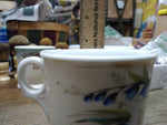 Vtg J.P.L Limoges France China Shaving Mug Cup Hand Painted Floral Gold Trim
