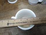 Vtg J.P.L Limoges France China Shaving Mug Cup Hand Painted Floral Gold Trim