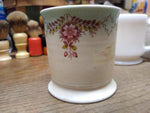Vtg China Shaving Mug Cup Hand Painted Floral Vines Wreath Trim