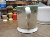 Vtg China Shaving Mug Cup Hand Painted Floral Vines Wreath Trim