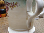 Vtg China Shaving Mug Cup Hand Painted Floral Vines Wreath Trim