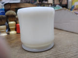Vtg Hazel Atlas? Milk Glass Shaving Footed Mug Cup 3.5" Tall Circa 1940s 1950s *