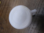 Vtg Hazel Atlas? Milk Glass Shaving Footed Mug Cup 3.5" Tall Circa 1940s 1950s *
