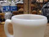 Vtg Hazel Atlas? Milk Glass Shaving Footed Mug Cup 3.5" Tall Circa 1940s 1950s *