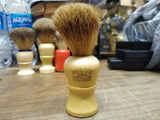 Vtg Made Rite USA #50 Shaving Brush Sterilized Set In Rubber Pure Badger Hair