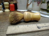 Vtg Made Rite USA #50 Shaving Brush Sterilized Set In Rubber Pure Badger Hair