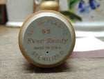 Vtg Ever Ready USA 69 Orange Shaving Brush Sterilized Set In Plastic Badger Hair
