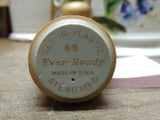 Vtg Ever Ready USA 69 Orange Shaving Brush Sterilized Set In Plastic Badger Hair