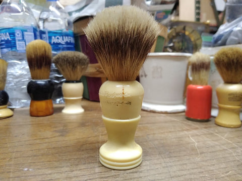 Vtg Ever Ready Badgerlon USA 500BN Badger & Nylon Shaving Brush Sterilized