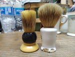 Vtg 2 Piece P&R Shaving Brush Lot Ever Ready Hard Rubber Fly Fishing Badger Hair