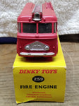 Vtg Meccano Dinky Toys Diecast 259 Fire Engine Truck w/Ladder Windows Orig Box