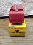 Vtg Meccano Dinky Toys Diecast 259 Fire Engine Truck w/Ladder Windows Orig Box