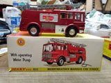 Vtg Meccano Dinky Toys Diecast 285 Merryweather Marquis Fire Tender w/Water Pump