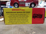 Vtg Meccano Dinky Toys Diecast 285 Merryweather Marquis Fire Tender w/Water Pump