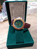 Vtg OBERG INDUSTRIES Men's Quartz Wrist Watch 1948-1998 w/Box Works Nice Shape!