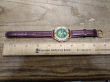 Vtg OBERG INDUSTRIES Men's Quartz Wrist Watch 1948-1998 w/Box Works Nice Shape!