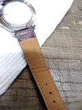 Vtg OBERG INDUSTRIES Men's Quartz Wrist Watch 1948-1998 w/Box Works Nice Shape!