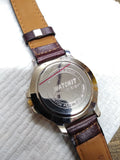 Vtg OBERG INDUSTRIES Men's Quartz Wrist Watch 1948-1998 w/Box Works Nice Shape!