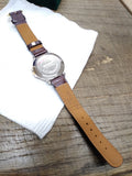 Vtg OBERG INDUSTRIES Men's Quartz Wrist Watch 1948-1998 w/Box Works Nice Shape!