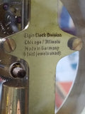 Vtg Elgin Electronics 6 J Unadj Skeleton Acrylic Desk Mantel Clock Parts/Repair