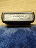 Vtg 2005 ZIPPO Logo Black Matte Red Border Cigarette Lighter Nice Snap!