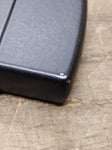 Vtg 2005 ZIPPO Logo Black Matte Red Border Cigarette Lighter Nice Snap!