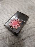 NOS 2002 Sealed ZIPPO Camel Sunburst Midnight Chrome Cigarette Lighter USA w/Tin