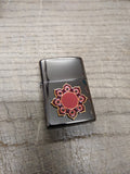 NOS 2002 Sealed ZIPPO Camel Sunburst Midnight Chrome Cigarette Lighter USA w/Tin