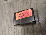 NOS 2002 Sealed ZIPPO Camel Sunburst Midnight Chrome Cigarette Lighter USA w/Tin