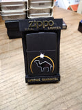 NOS 1997 Sealed ZIPPO Camel Eclipse Black Matte Cigarette Lighter USA w/Box!