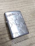 Sealed 1996 ZIPPO Camel Card Suits Midnight Chrome Cigarette Lighter Nice Shape!
