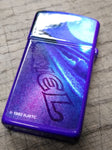 1993 Unfired ZIPPO Camel Slim Cigarette Lighter Blue Purple Matte Moonlit Beach