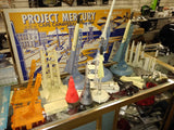 Vtg Marx Project Mercury Cape Canaveral HUGE Playsets Missiles Figures Game Toy!
