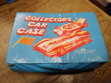 Vtg 24 Pc Tara Diecast Car Collectors Case w/10 Cars Hot Wheels Matchbox Maisto