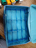 Vtg 24 Pc Tara Diecast Car Collectors Case w/10 Cars Hot Wheels Matchbox Maisto