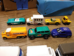 Vtg 24 Pc Tara Diecast Car Collectors Case w/10 Cars Hot Wheels Matchbox Maisto