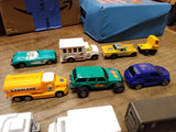Vtg 24 Pc Tara Diecast Car Collectors Case w/10 Cars Hot Wheels Matchbox Maisto