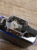 1993 Unfired ZIPPO Camel Slim Cigarette Lighter Blue Purple Matte Moonlit Beach