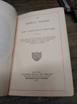 Antique Early Poems John Greenleaf Whittier 1885 Houghton Mifflin Hardcover Book