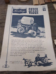 Vtg Heritage House Wooden Chuck Wagon No. 63 Scale Model Construction Kit w/Box