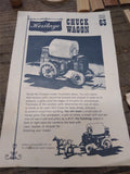 Vtg Heritage House Wooden Chuck Wagon No. 63 Scale Model Construction Kit w/Box