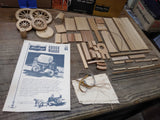Vtg Heritage House Wooden Chuck Wagon No. 63 Scale Model Construction Kit w/Box